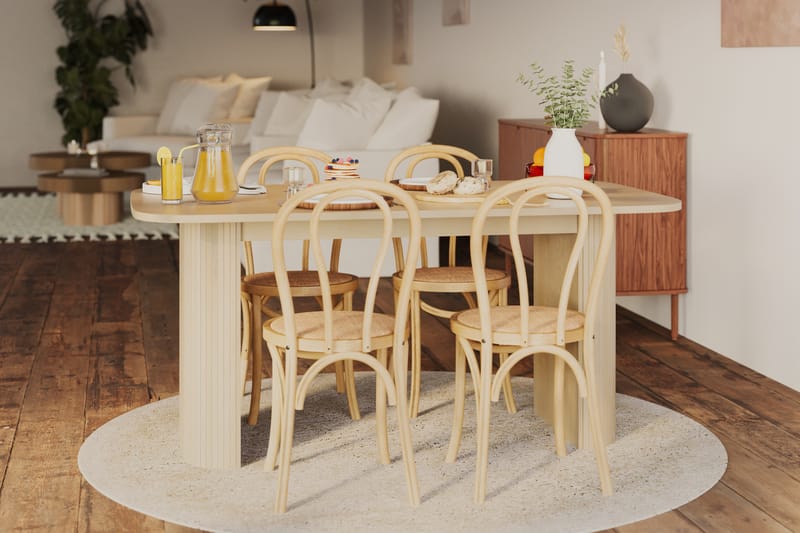 Kopparbo Spisebord 160 cm - Lyst hvidglaseret egetræ - Spisebord og køkkenbord