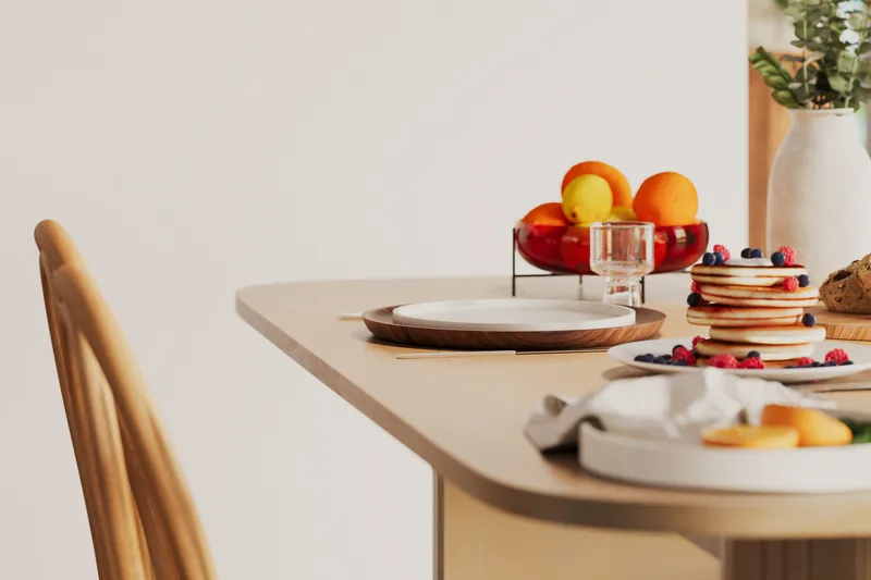 Kopparbo Spisebord 160 cm - Lyst hvidglaseret egetræ - Møbler - Borde - Spisebord og køkkenbord