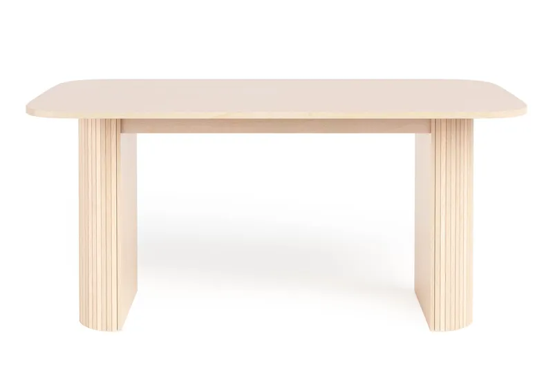 Kopparbo Spisebord 160 cm, Lyst hvidglaseret egetræ