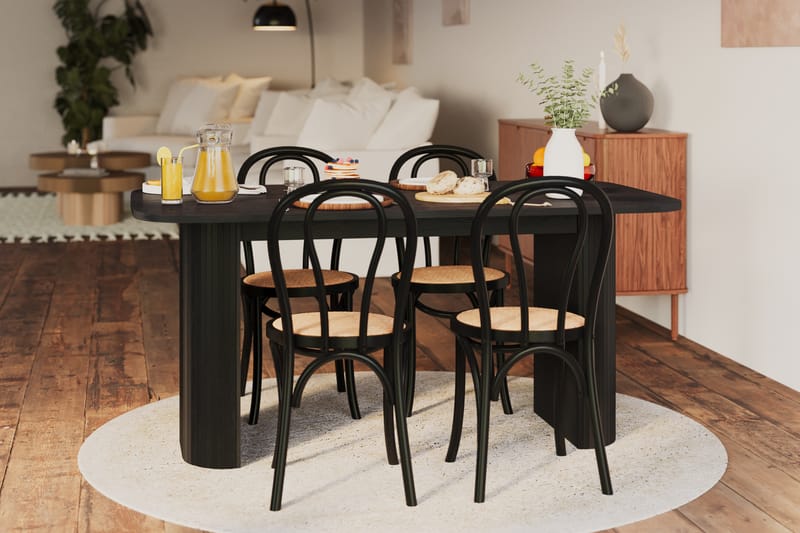 Kopparbo Spisebord 160 cm - Sort træ - Møbler - Borde - Spisebord og køkkenbord