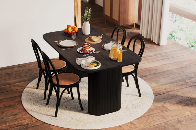 Kopparbo Spisebord 160 cm - Sort træ - Møbler - Borde - Spisebord og køkkenbord