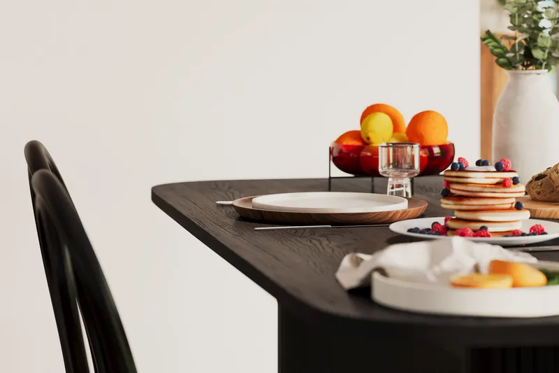 Kopparbo Spisebord 160 cm - Sort træ - Møbler - Borde - Spisebord og køkkenbord