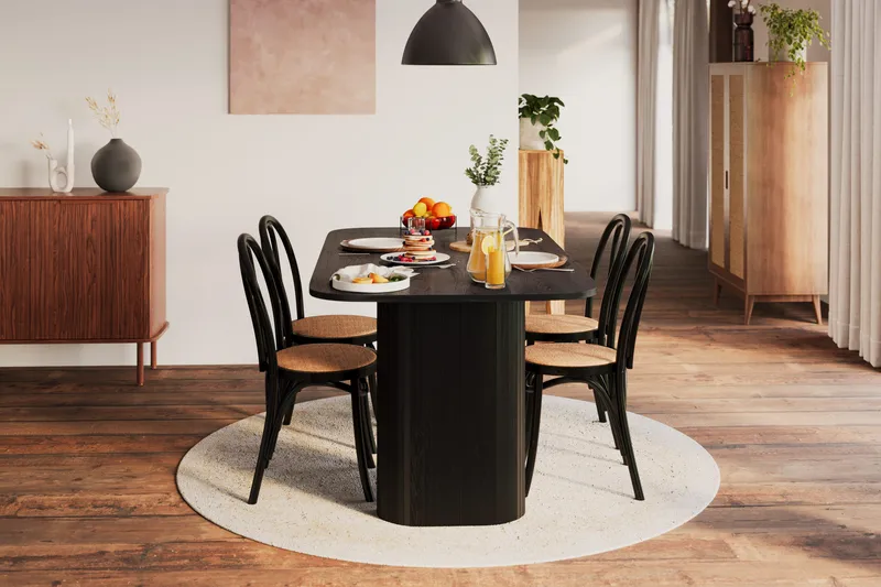 Kopparbo Spisebord 160 cm - Sort træ - Møbler - Borde - Spisebord og køkkenbord