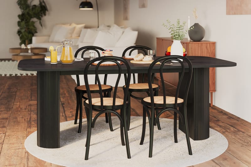 Kopparbo Spisebord 200 cm - Sort træ - Møbler - Borde - Spisebord og køkkenbord
