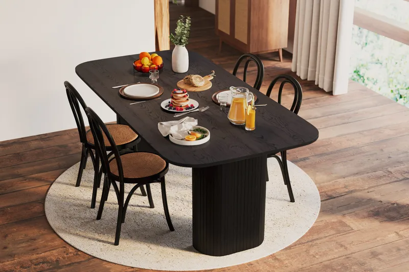 Kopparbo Spisebord 200 cm - Sort træ - Møbler - Borde - Spisebord og køkkenbord