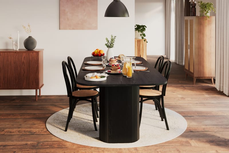 Kopparbo Spisebord 240 cm - Sort træ - Spisebord og køkkenbord