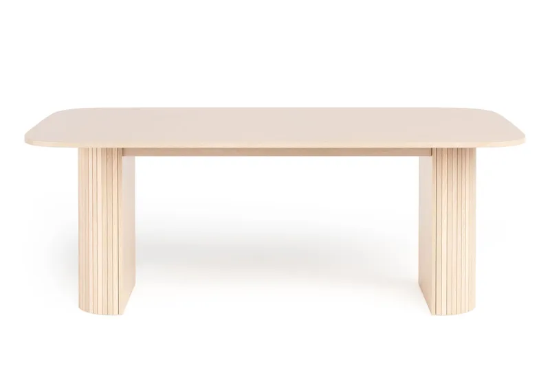 Kopparbo Spisebord Lys Træ Rektangulært 200 cm, Lyst hvidglaseret egetræ