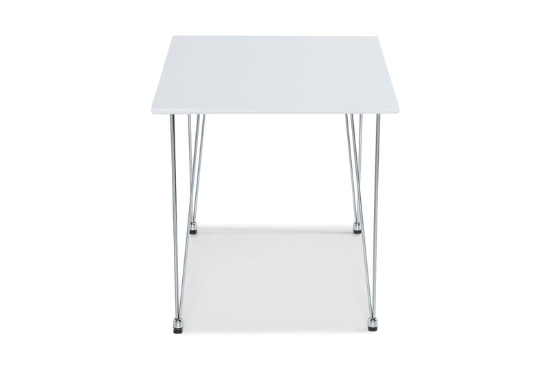 Kronblom Rektangulært Spisebord 120 cm i Træ med Metallook - Hvid - Møbler - Borde - Spisebord og køkkenbord