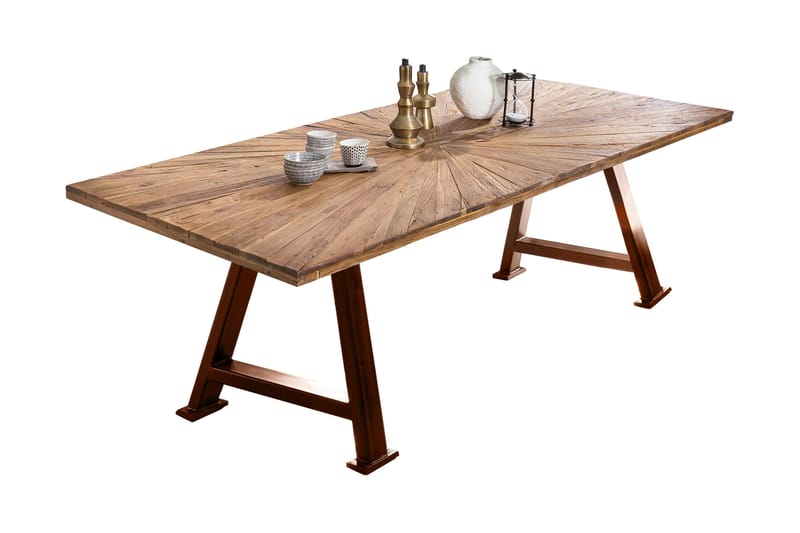 Laikera Spisebord 200x100 cm - Genbrugt Træ/Brun - Spisebord og køkkenbord