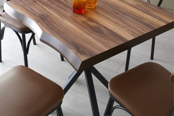 Lamal Spisebord 80 cm - Valnød - Møbler - Borde - Spisebord og køkkenbord