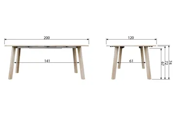 Lange Jan Udvideligt Spisebord 120 cm Rund - Eg - Møbler - Borde - Spisebord og køkkenbord