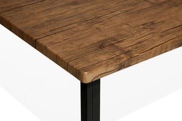 Laredo Rektangulært Spisebord 150 cm i Metal med Valnøddeudseende - Mørkebrun - Møbler - Borde - Spisebord og køkkenbord