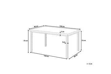 Laredo Spisebord 150 cm - Sort - Møbler - Borde - Spisebord og køkkenbord