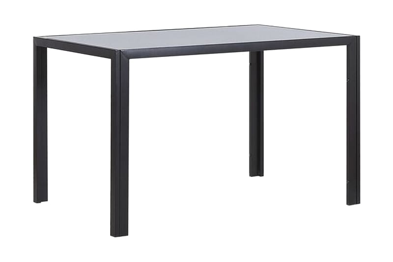 Lavos Spisebord 120 cm - Glasplade/Sort - Spisebord og køkkenbord