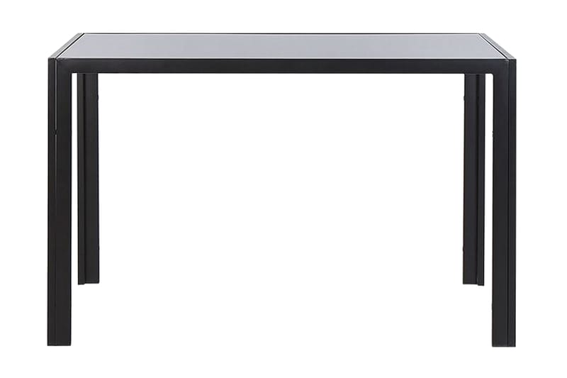 Lavos Spisebord 120 cm - Glasplade/Sort - Spisebord og køkkenbord
