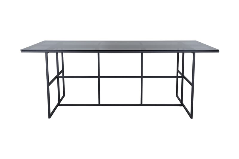 Leifa Spisebord 200 cm - Glas/Sort - Spisebord og køkkenbord