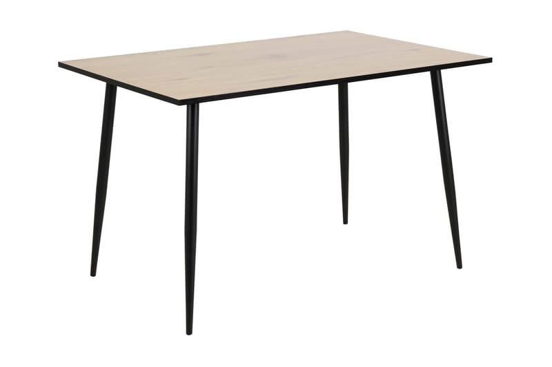 Lejone Rektangulært Spisebord 120 cm i Træ med Eg- og Metaludseende - Brun - Møbler - Borde - Spisebord og køkkenbord