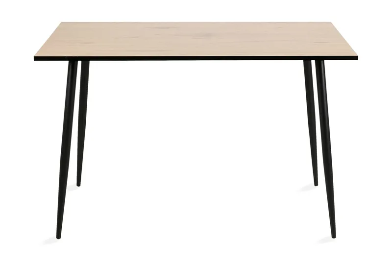 Lejone Rektangulært Spisebord 120 cm i Træ med Eg- og Metaludseende, Brun