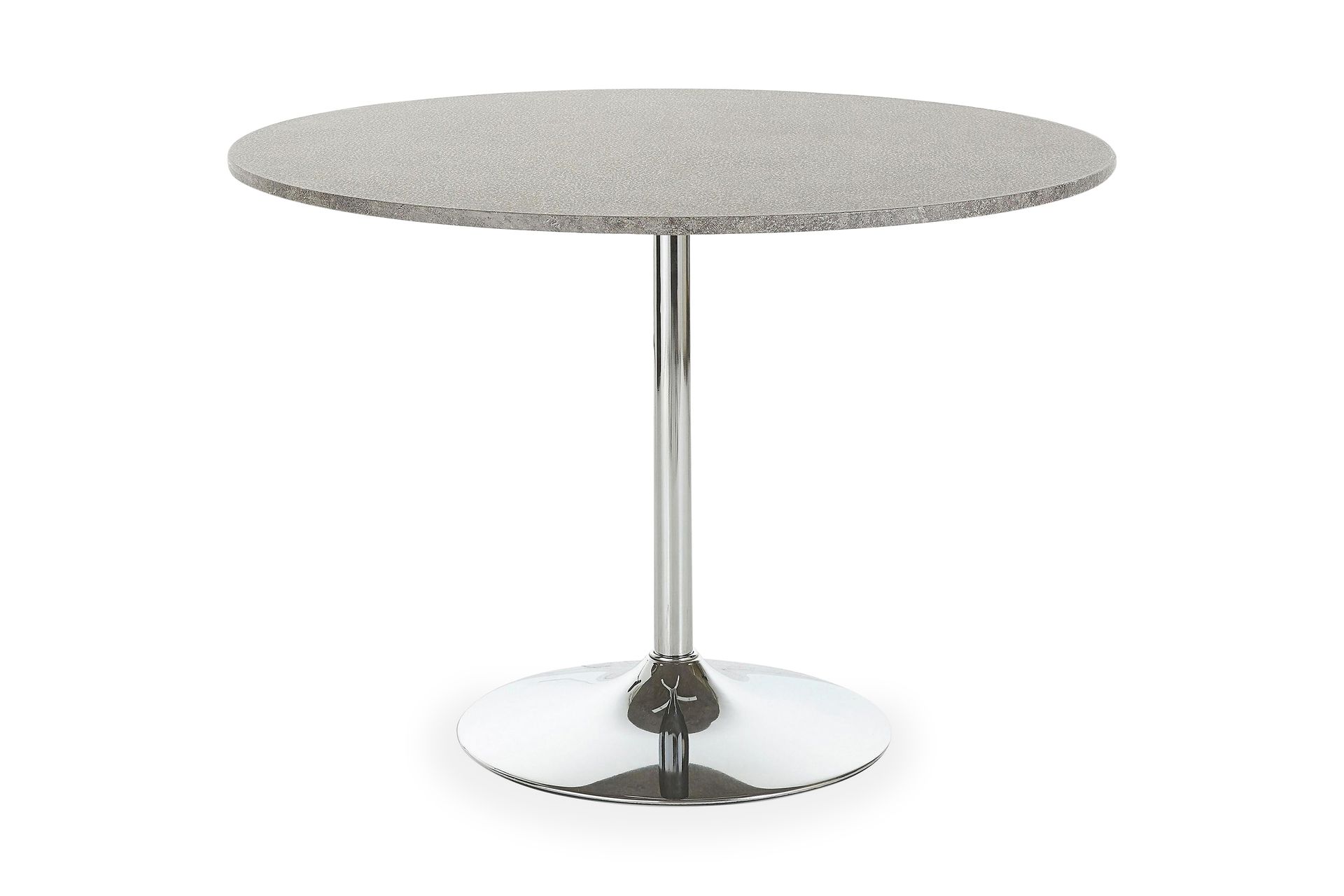Loft24 Levente spisebord 110 cm rundt Grå/Krom - Møbler | Trademax