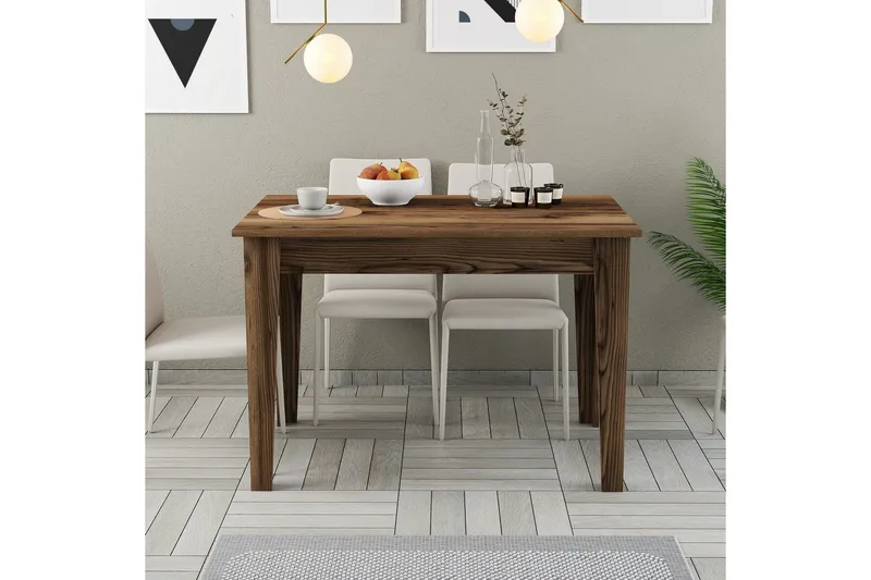 Levents Spisebord 110x72 cm Brun - Hanah Home - Møbler - Borde - Spisebord og køkkenbord