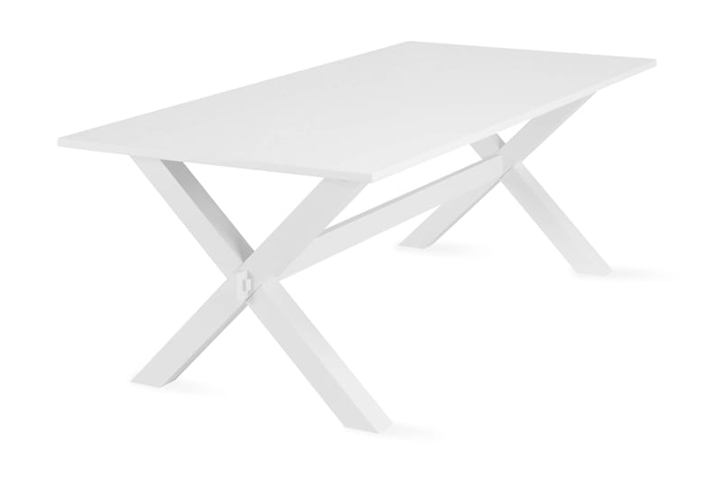 Linnea Spisebord 180 cm - Kryds-ben/Hvid - Spisebord og køkkenbord