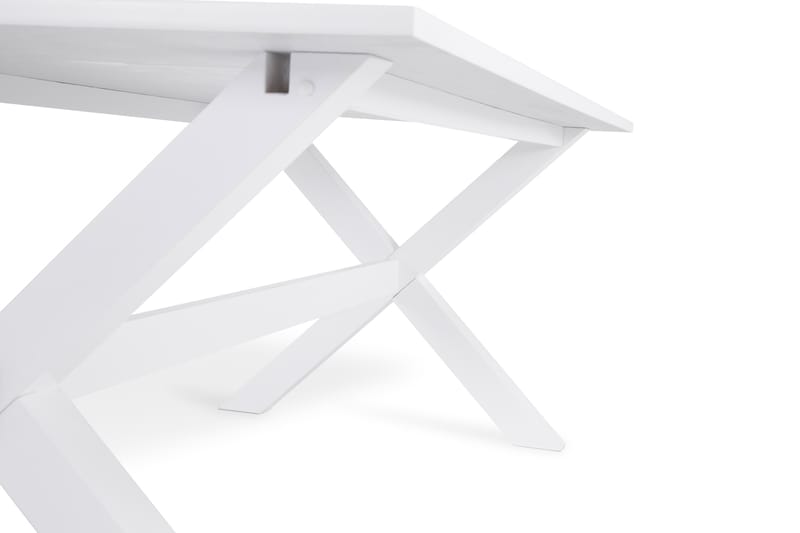 Linnea Spisebord 180 cm - Kryds-ben/Hvid - Spisebord og køkkenbord