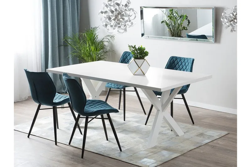 Lisala Spisebord 180 cm - Hvid - Møbler - Borde - Spisebord og køkkenbord