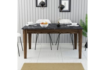 Lissione Spisebord 145x88 cm Brun/Sort - Hanah Home - Møbler - Borde - Spisebord og køkkenbord