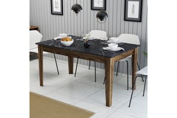 Lissione Spisebord 145x88 cm Brun/Sort - Hanah Home - Møbler - Borde - Spisebord og køkkenbord