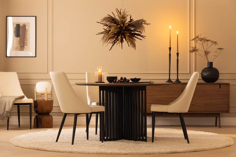 Loura Spisebord 130 cm Rundt - Natur - Møbler - Borde - Spisebord og køkkenbord