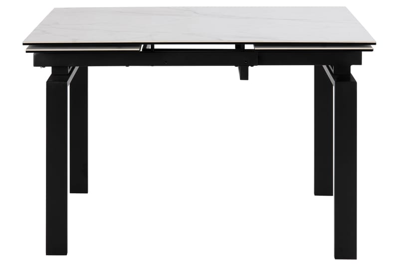 Lucksom Spisebord 200 cm - Glas/Hvid/Mat Sort - Møbler - Borde - Spisebord og køkkenbord