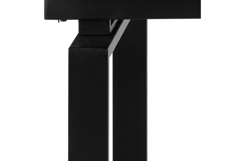 Lucksom Spisebord 200 cm - Glas/Hvid/Mat Sort - Møbler - Borde - Spisebord og køkkenbord