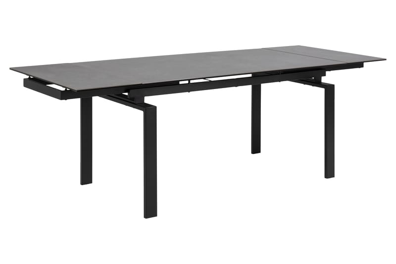 Lucksom Spisebord 240 cm - Glas/Sort/Mat Sort - Møbler - Borde - Spisebord og køkkenbord