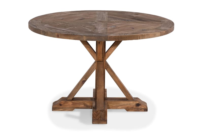 Lyon Rundt Lille Spisebord Vintage 120 cm - Natur - Møbler - Borde - Spisebord og køkkenbord