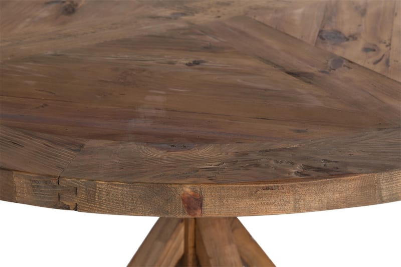 Lyon Rundt Lille Spisebord Vintage 120 cm - Natur - Møbler - Borde - Spisebord og køkkenbord