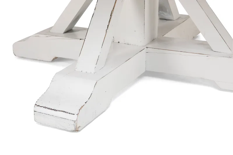 Lyon Rundt Spisebord 150 cm - Vintage Natur/Hvid - Møbler - Borde - Spisebord og køkkenbord