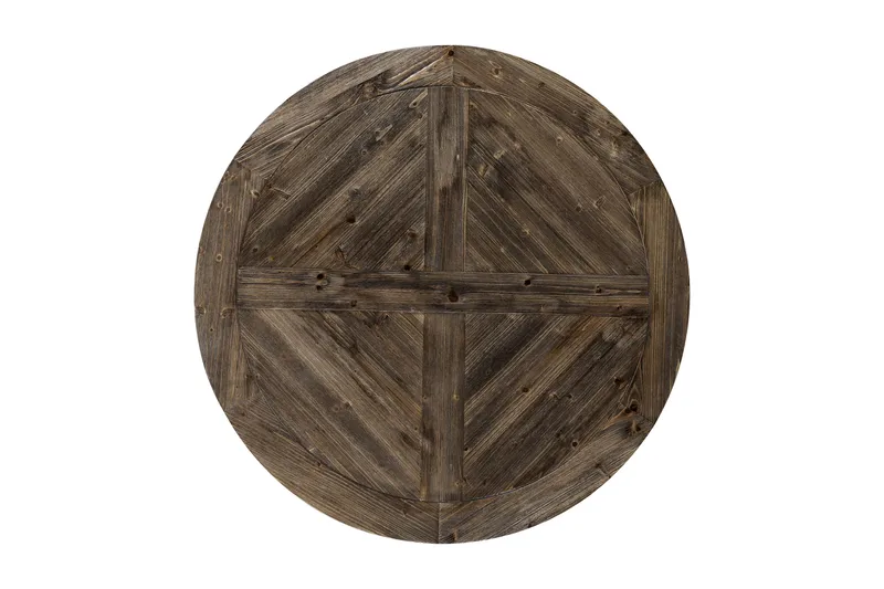 Lyon Spisebord 150 cm Rund - Natur/Hvid - Møbler - Borde - Spisebord og køkkenbord