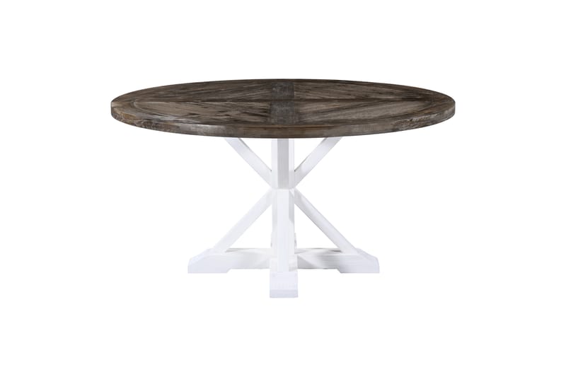 Lyon Spisebord 150 cm Rund - Natur/Hvid - Møbler - Borde - Spisebord og køkkenbord