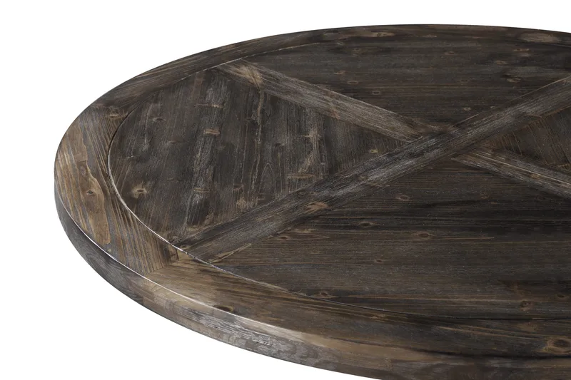 Lyon Spisebord 150 cm Rund - Natur/Hvid - Møbler - Borde - Spisebord og køkkenbord