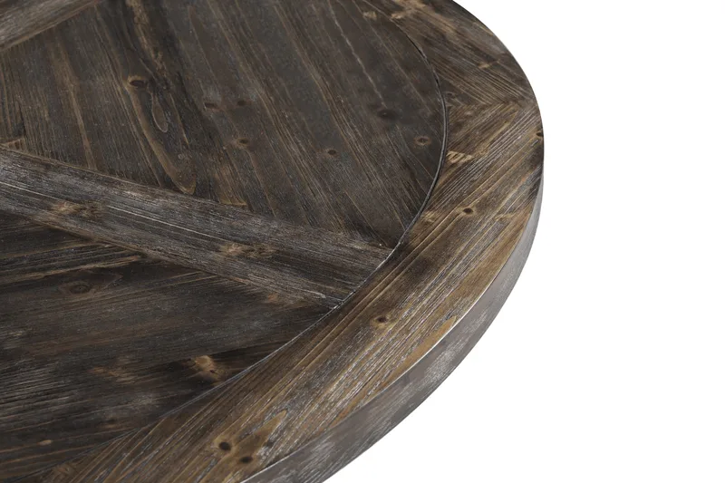 Lyon Spisebord 150 cm Rund - Natur/Hvid - Møbler - Borde - Spisebord og køkkenbord