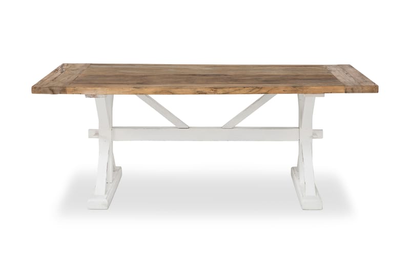 Lyon Udvideligt Spisebord 200 cm - Vintage Natur/Hvid - Spisebord og køkkenbord