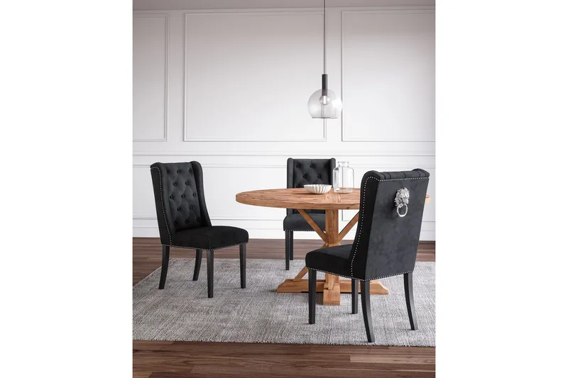 Lyon Vintage Rundt Spisebord 150 cm i Genbrugt Fyr til 6 Personer - Brun - Møbler - Borde - Spisebord og køkkenbord
