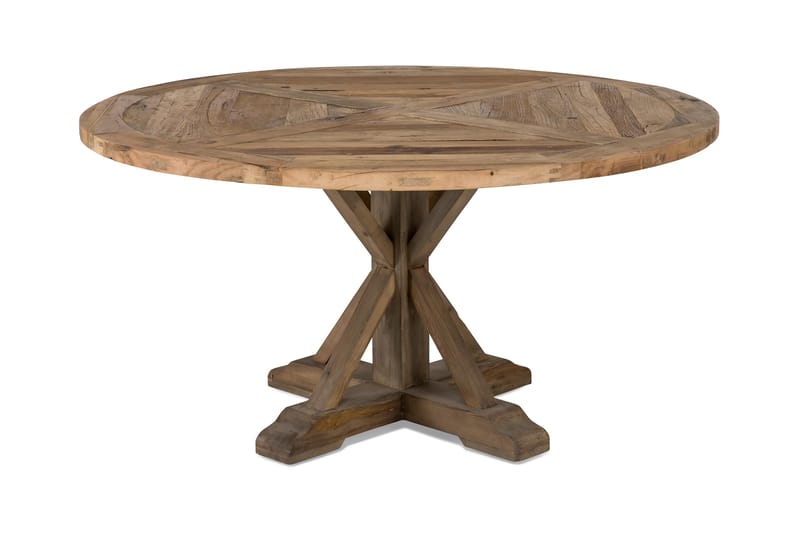Lyon Vintage Rundt Spisebord 150 cm til 6 personer - Vintage Elm - Møbler - Borde - Spisebord og køkkenbord