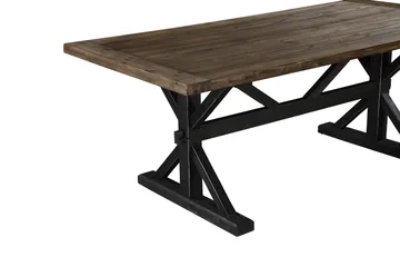 Lyon Premium udtrækkeligt spisebord 200 cm Bloomington Natur, Black - Møbler - Borde - Spisebord og køkkenbord