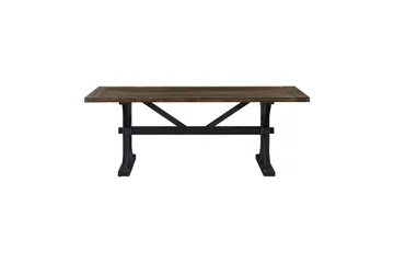 Lyon Premium udtrækkeligt spisebord 200 cm Bloomington Natur, Black - Møbler - Borde - Spisebord og køkkenbord