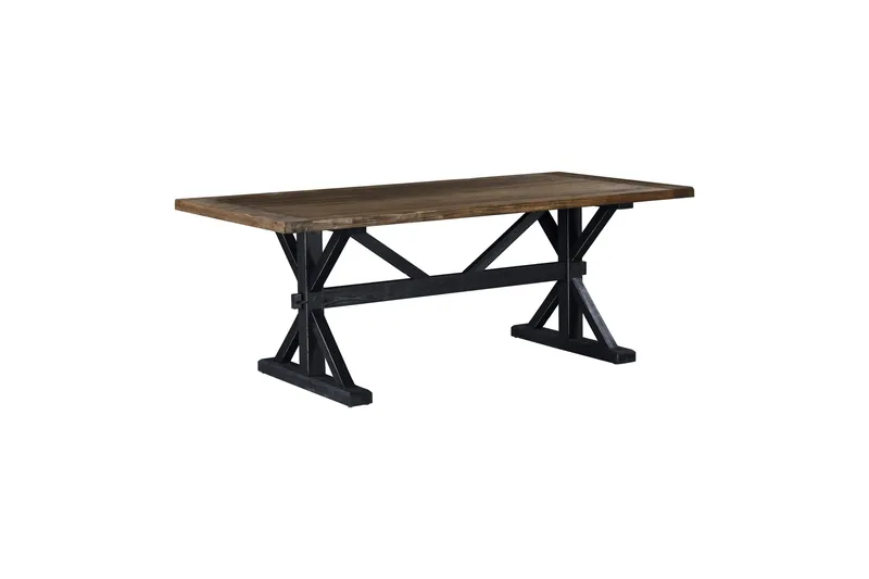 Lyon Premium udtrækkeligt spisebord 200 cm Bloomington Natur, Black