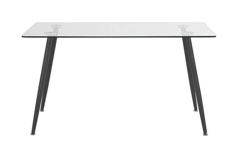 Maceys Spisebord 140 cm - Glas/Sort - Møbler - Borde - Spisebord og køkkenbord