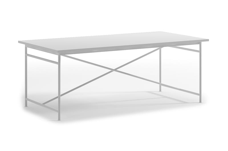 Mae Spisebord 200 cm - Hvid/Sort - Spisebord og køkkenbord