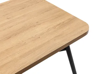 Makwana Rektangulært Spisebord 160 cm i Træ med Metalben - Nature - Møbler - Borde - Spisebord og køkkenbord
