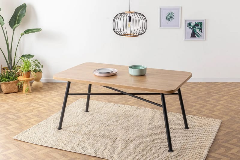 Makwana Spisebord 160 cm - Nature - Møbler - Borde - Spisebord og køkkenbord